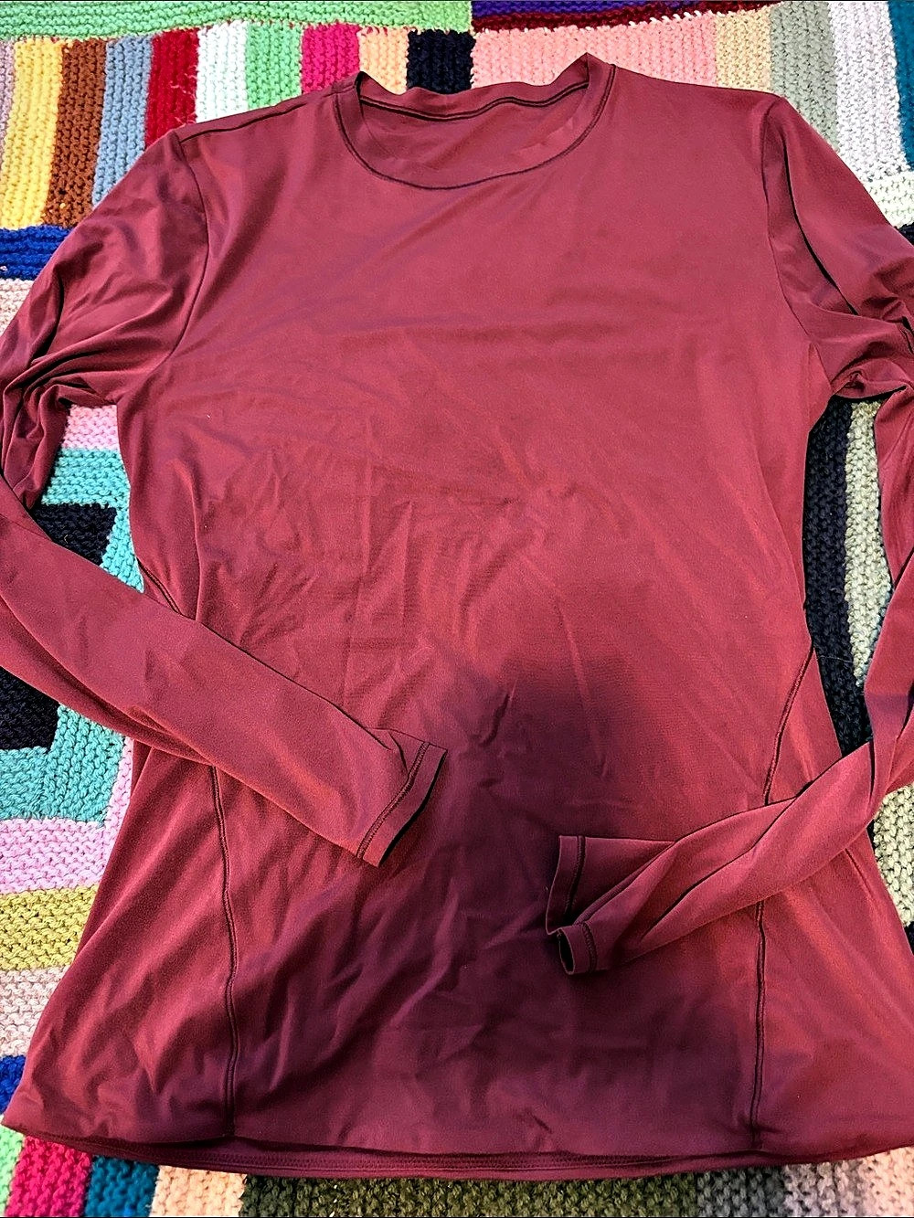 Wunder most Lululemon Long Sleeve Top in garnet Like New